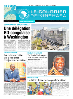 Les Dépêches de Brazzaville : Édition le courrier de kinshasa du 10 octobre 2017