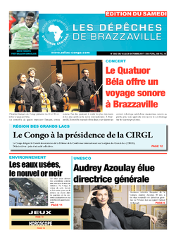 Les Dépêches de Brazzaville : Édition du 6e jour du 14 octobre 2017