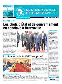Les Dépêches de Brazzaville : Édition brazzaville du 19 octobre 2017