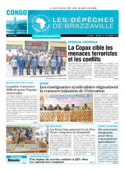 Les Dépêches de Brazzaville : Édition brazzaville du 31 octobre 2017