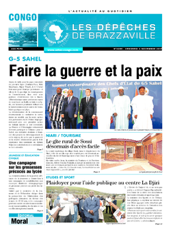 Les Dépêches de Brazzaville : Édition brazzaville du 03 novembre 2017