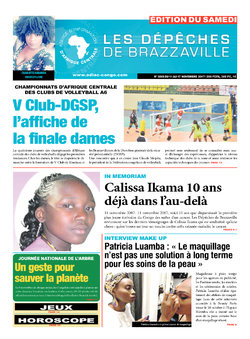 Les Dépêches de Brazzaville : Édition du 6e jour du 11 novembre 2017