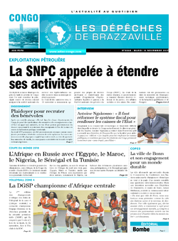 Les Dépêches de Brazzaville : Édition brazzaville du 14 novembre 2017