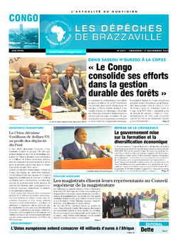 Les Dépêches de Brazzaville : Édition brazzaville du 17 novembre 2017