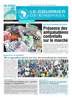 Les Dépêches de Brazzaville : Édition le courrier de kinshasa du 20 novembre 2017