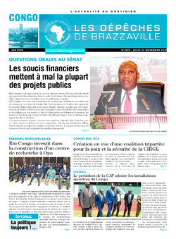 Les Dépêches de Brazzaville : Édition brazzaville du 23 novembre 2017