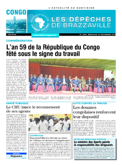 Les Dépêches de Brazzaville : Édition brazzaville du 29 novembre 2017