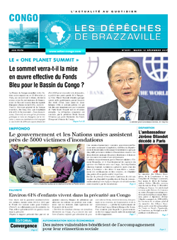 Les Dépêches de Brazzaville : Édition brazzaville du 12 décembre 2017