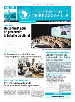Les Dépêches de Brazzaville : Édition brazzaville du 13 décembre 2017