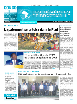 Les Dépêches de Brazzaville : Édition brazzaville du 18 décembre 2017