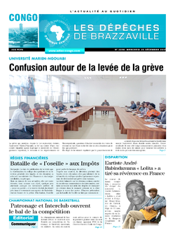 Les Dépêches de Brazzaville : Édition brazzaville du 20 décembre 2017