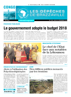 Les Dépêches de Brazzaville : Édition brazzaville du 28 décembre 2017