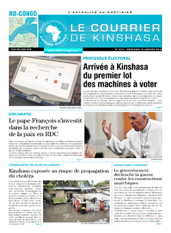 Les Dépêches de Brazzaville : Édition le courrier de kinshasa du 10 janvier 2018