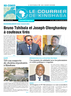 Les Dépêches de Brazzaville : Édition le courrier de kinshasa du 18 janvier 2018