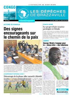 Les Dépêches de Brazzaville : Édition brazzaville du 23 janvier 2018