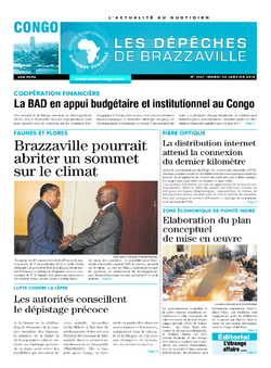 Les Dépêches de Brazzaville : Édition brazzaville du 30 janvier 2018