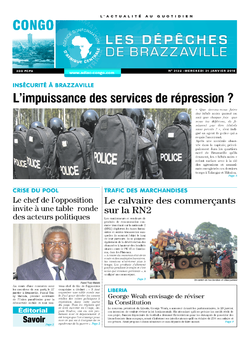 Les Dépêches de Brazzaville : Édition brazzaville du 31 janvier 2018