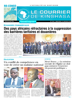 Les Dépêches de Brazzaville : Édition le courrier de kinshasa du 31 janvier 2018
