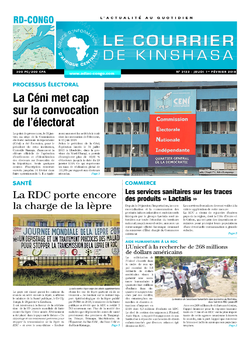 Les Dépêches de Brazzaville : Édition le courrier de kinshasa du 01 février 2018