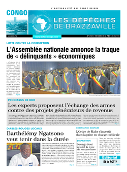 Les Dépêches de Brazzaville : Édition brazzaville du 02 février 2018