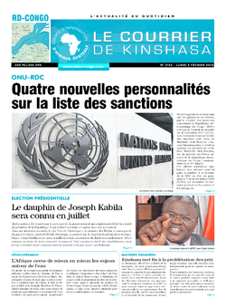 Les Dépêches de Brazzaville : Édition le courrier de kinshasa du 05 février 2018