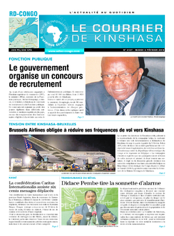 Les Dépêches de Brazzaville : Édition le courrier de kinshasa du 06 février 2018
