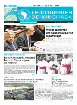 Les Dépêches de Brazzaville : Édition le courrier de kinshasa du 08 février 2018