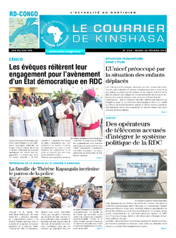 Les Dépêches de Brazzaville : Édition le courrier de kinshasa du 20 février 2018