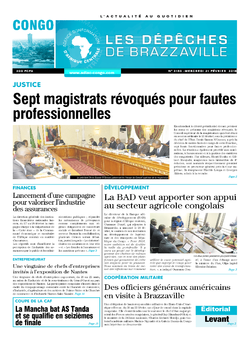 Les Dépêches de Brazzaville : Édition brazzaville du 21 février 2018