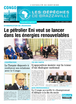 Les Dépêches de Brazzaville : Édition brazzaville du 05 mars 2018