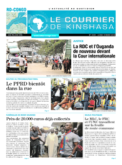 Les Dépêches de Brazzaville : Édition le courrier de kinshasa du 05 mars 2018