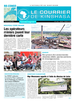 Les Dépêches de Brazzaville : Édition le courrier de kinshasa du 06 mars 2018