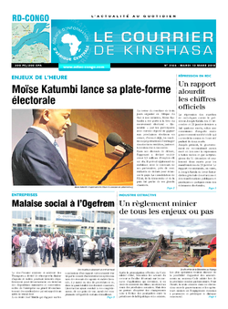 Les Dépêches de Brazzaville : Édition le courrier de kinshasa du 13 mars 2018