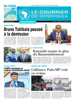 Les Dépêches de Brazzaville : Édition le courrier de kinshasa du 14 mars 2018