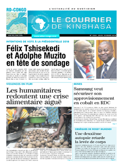 Les Dépêches de Brazzaville : Édition le courrier de kinshasa du 15 mars 2018