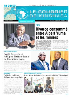 Les Dépêches de Brazzaville : Édition le courrier de kinshasa du 19 mars 2018