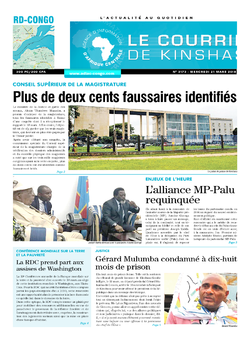 Les Dépêches de Brazzaville : Édition le courrier de kinshasa du 21 mars 2018