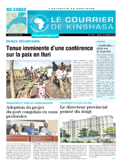 Les Dépêches de Brazzaville : Édition le courrier de kinshasa du 22 mars 2018