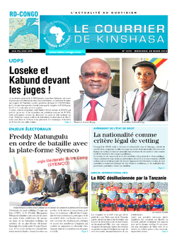 Les Dépêches de Brazzaville : Édition le courrier de kinshasa du 28 mars 2018