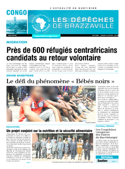 Les Dépêches de Brazzaville : Édition brazzaville du 05 avril 2018