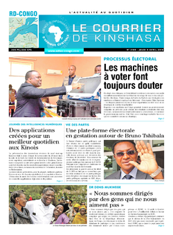 Les Dépêches de Brazzaville : Édition le courrier de kinshasa du 05 avril 2018