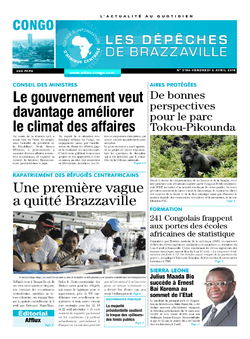 Les Dépêches de Brazzaville : Édition brazzaville du 06 avril 2018