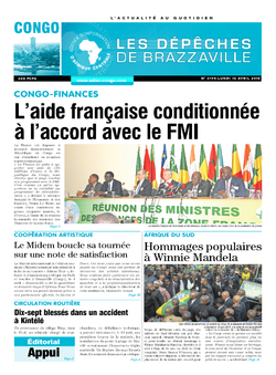 Les Dépêches de Brazzaville : Édition brazzaville du 16 avril 2018