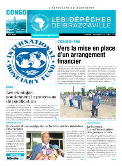 Les Dépêches de Brazzaville : Édition brazzaville du 20 avril 2018