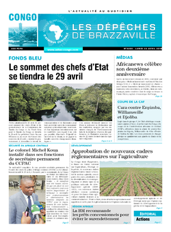 Les Dépêches de Brazzaville : Édition brazzaville du 23 avril 2018