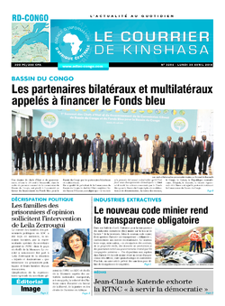 Les Dépêches de Brazzaville : Édition le courrier de kinshasa du 30 avril 2018