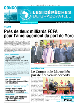 Les Dépêches de Brazzaville : Édition brazzaville du 02 mai 2018