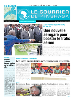 Les Dépêches de Brazzaville : Édition le courrier de kinshasa du 03 mai 2018