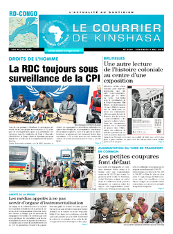 Les Dépêches de Brazzaville : Édition le courrier de kinshasa du 04 mai 2018