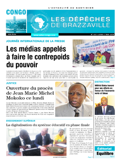 Les Dépêches de Brazzaville : Édition brazzaville du 07 mai 2018